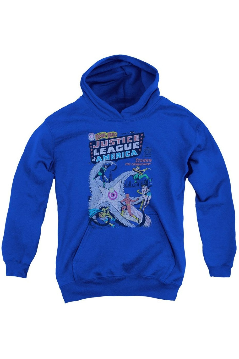 

Толстовка с капюшоном DC Comics No 28 Youth Gildan, синий