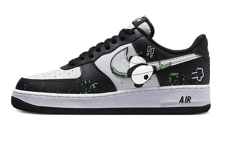 

Кастомизированные кроссовки Nike Air Force 1 Skateboarding Shoes Unisex, черный