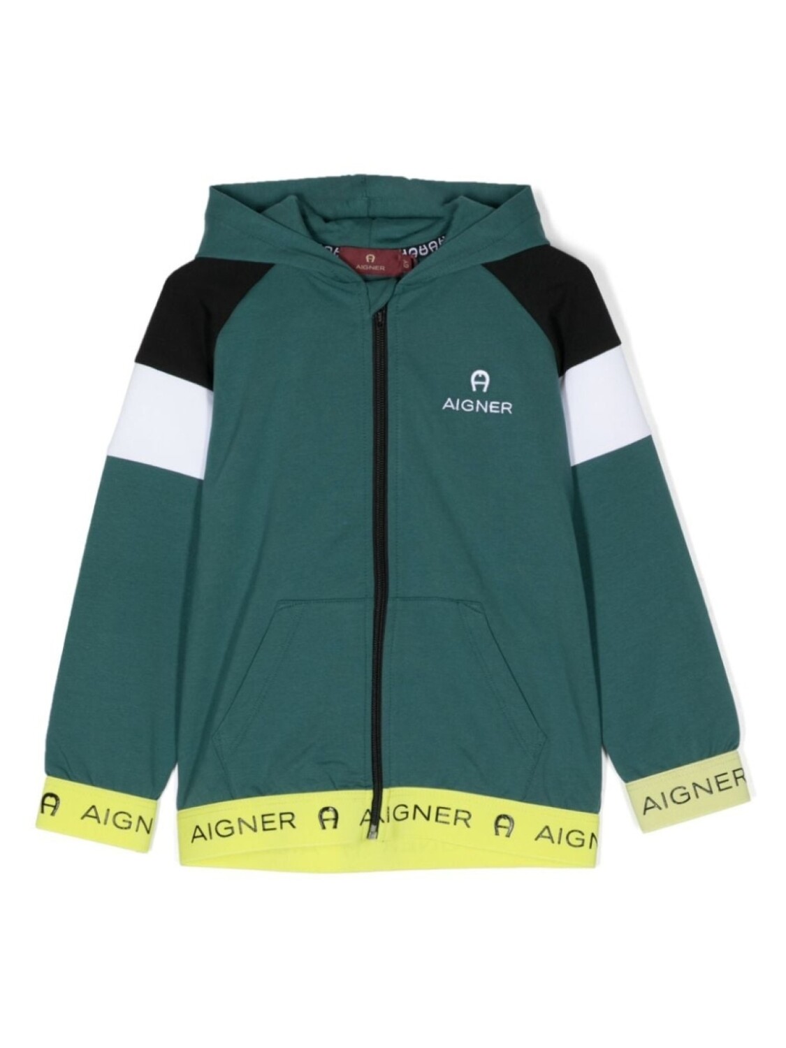

Aigner спортивная куртка в стиле колор-блок с логотипом, зеленый