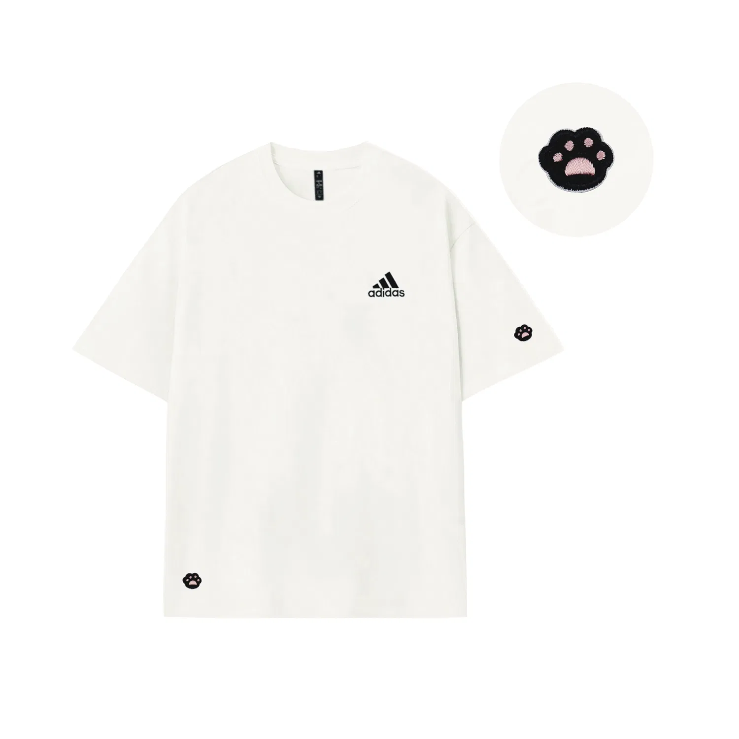 Футболка Adidas MUST HAVES с принтом белая — фото 4