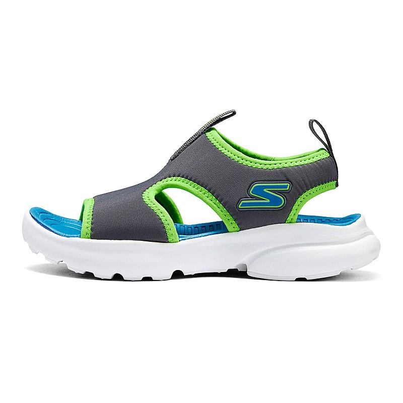 

Дышащие низкие детские сандалии для детей Skechers Kids, серый