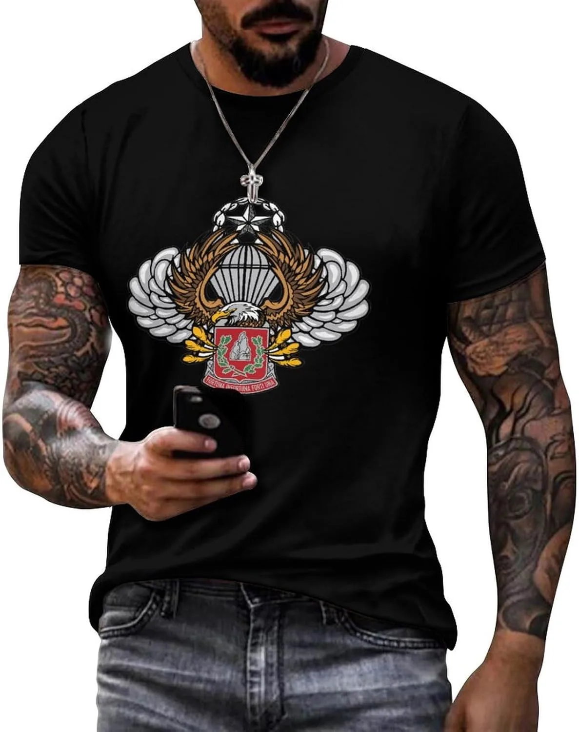 

Футболка 37th Engineer Battalion 82nd Airborne Division с коротким рукавом Eafxzmlrq