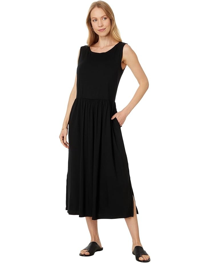 

Платье Eileen Fisher Ballet Neck Dress, черный