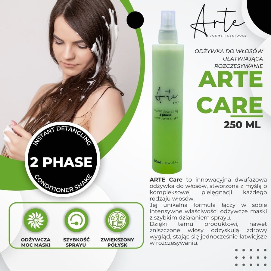 ARTE Care 2-фазный кондиционер для волос, облегчающий расчесывание 250 мл Inna marka — фото 3
