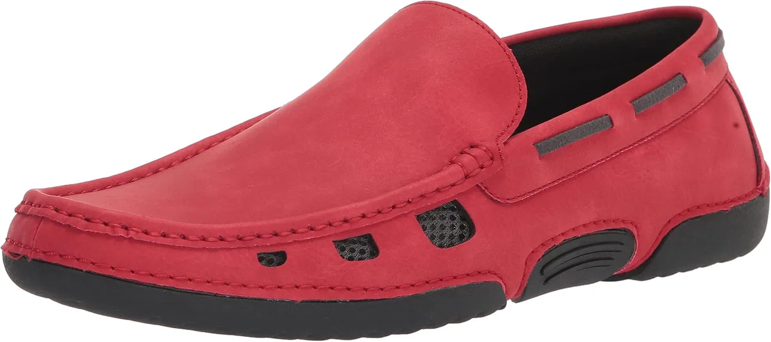 Мужские лоферы Stacy Adams Delray Moc Toe Slip On Drivers, Red Multi-Coloured