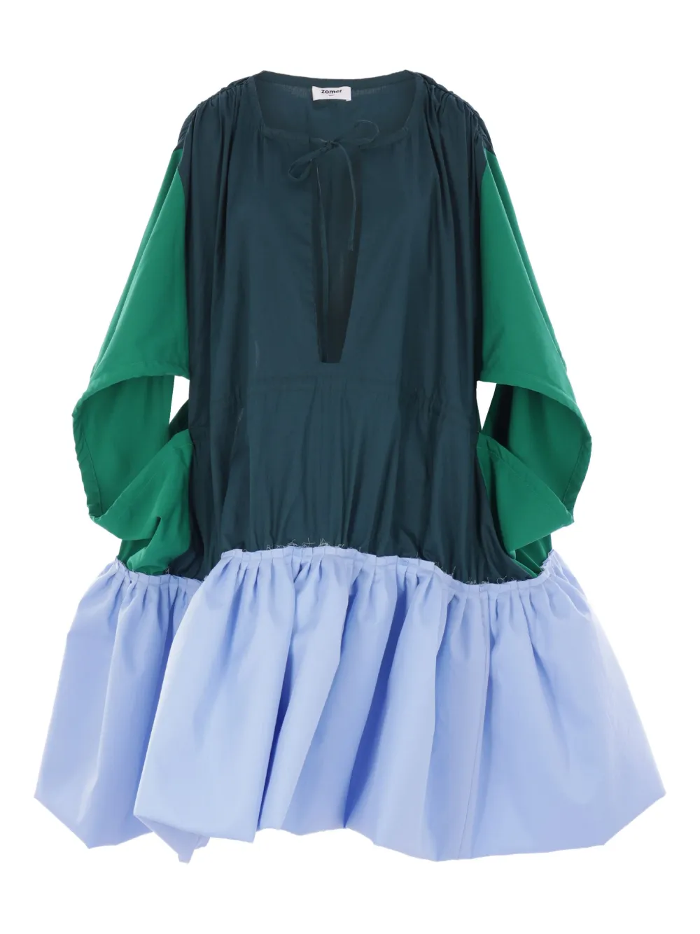 

Платье мини с оборками Zomer, зеленый