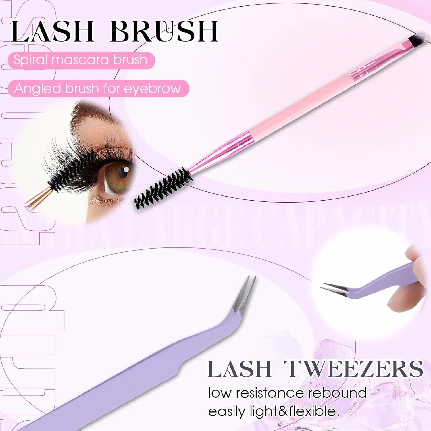 Набор для наращивания ресниц «K002» D-изгиб Wendy Lashes — фото 4