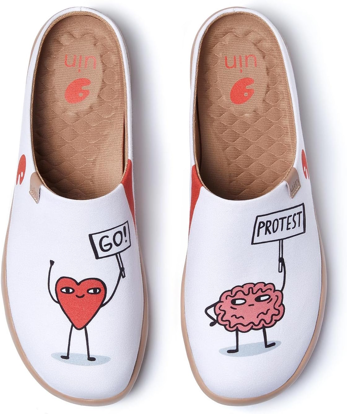 

Мужские мюли UIN, слипоны-лоферы, легкие мюли для ходьбы, повседневные кломпы, удобная домашняя обувь, слипоны с художественной росписью, туристические туфли Malaga Marine World, Love Wins