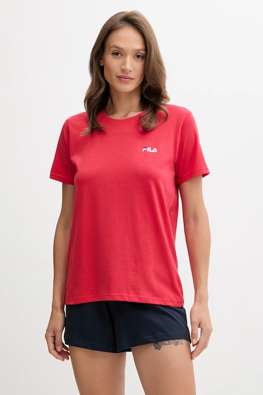 

Хлопковая пижама Fila, красный