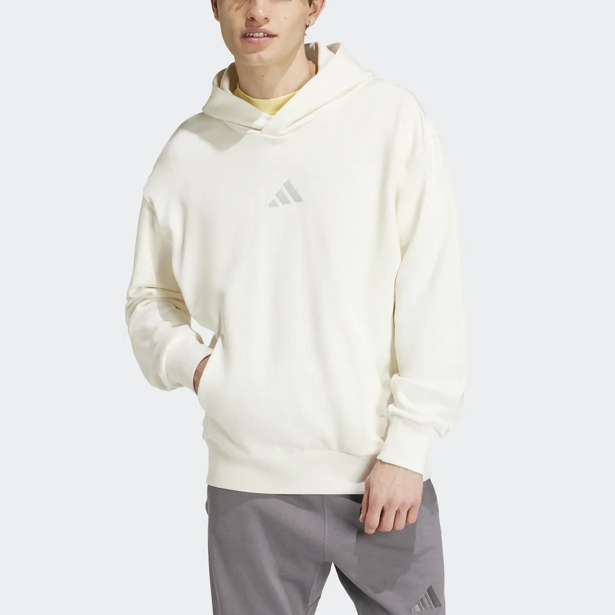 

Толстовка с капюшоном Adidas Sportswear "M A SZN FT HD", кремовый