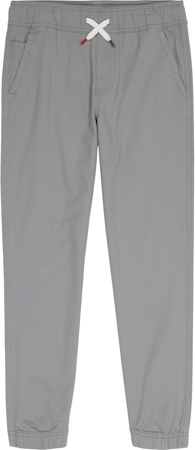 

Джоггеры Tommy Hilfiger Clark для мальчиков, эластичный твил с застежкой на шнурок, резинка на талии и манжетах, Monument