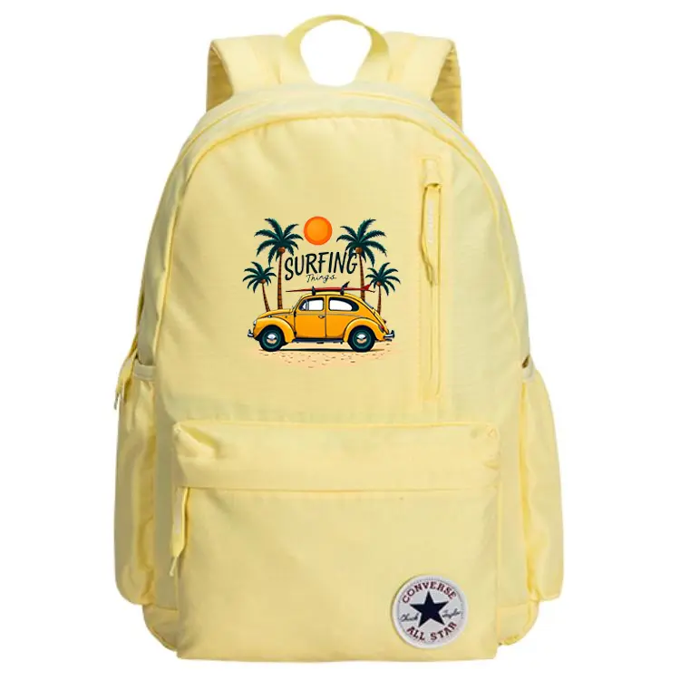 

Converse Средний унисекс рюкзак из полиэстера желтого цвета, Coconut Tree