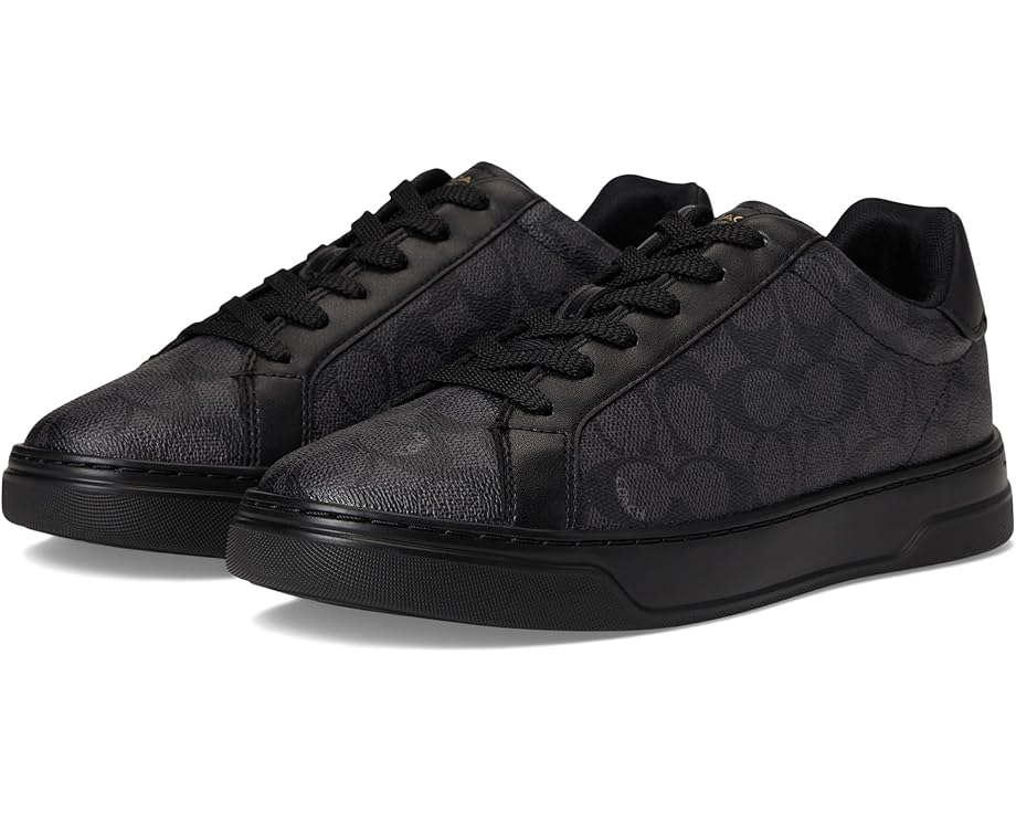 

Кроссовки COACH High Line Sneaker In Signature Canvas, цвет Graphite/Black