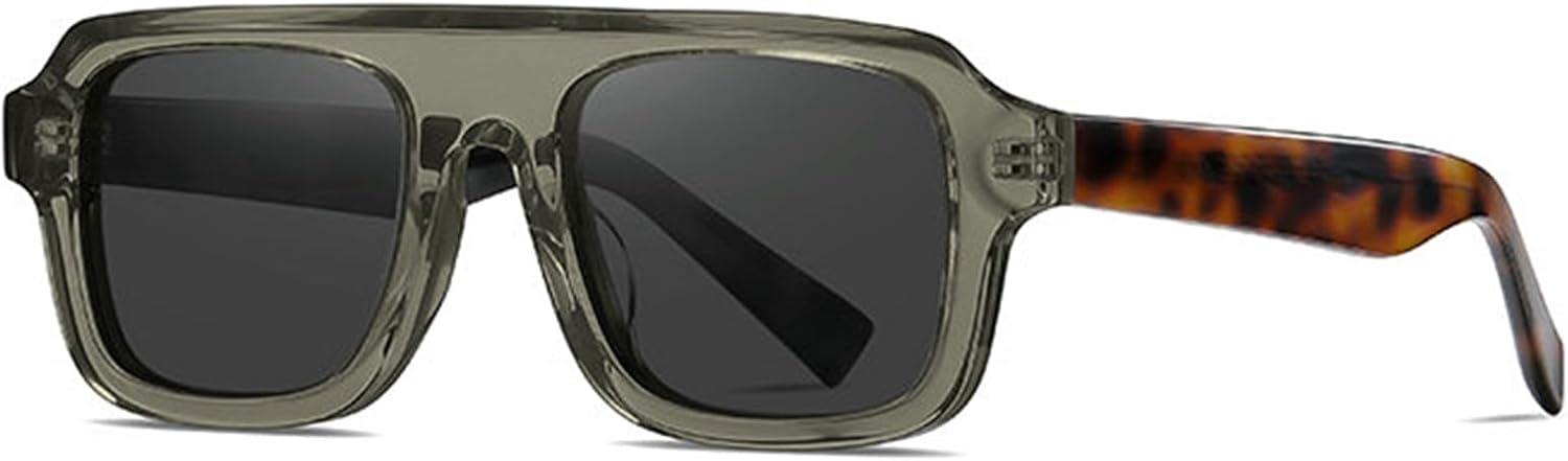 

Солнцезащитные очки Willochra Retro Polarized Square Sunglasses для женщин, модные градиентные очки с защитой от УФ-излучения UV400 для мужчин, панк-очки Pilot из ацетата, C3