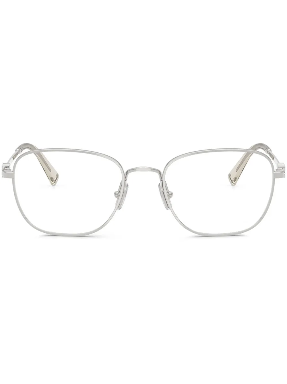

Очки в квадратной оправе Miu Miu Eyewear, серебяный
