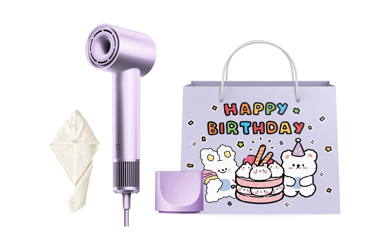 

Фен для волос Mi, Clear Skies Purple Luxury Birthday Gift Box for Girlfriend