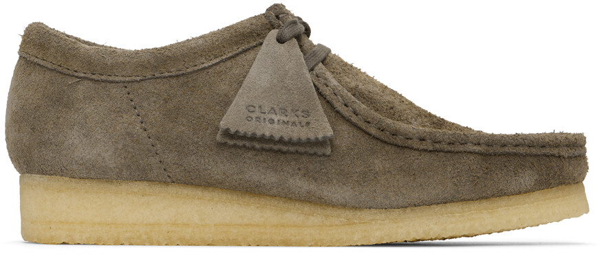 

Серые Валлаби Дерби Clarks Originals, Dark gray suede