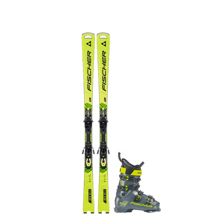 

Fischer Комплект лыж RC4 WC SC Classic для мужчин и женщин, для соревнований, вращающийся, с двумя досками, с ботинками 110, размер 170 см