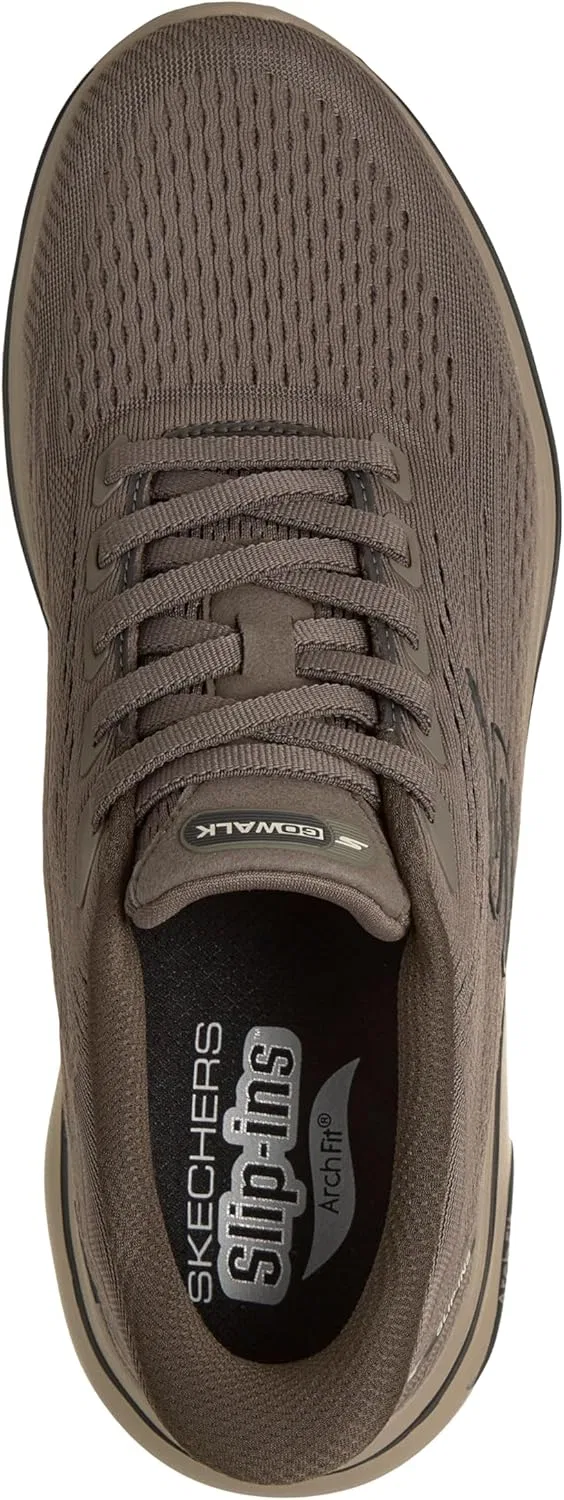 Мужские слипоны Skechers: Go Walk Arch Fit 2.0 PercySneaker, Dark Taupe — фото 2