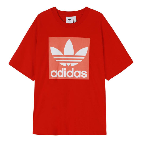 

Футболка originals oversized tee round neck short sleeve red Adidas, красный