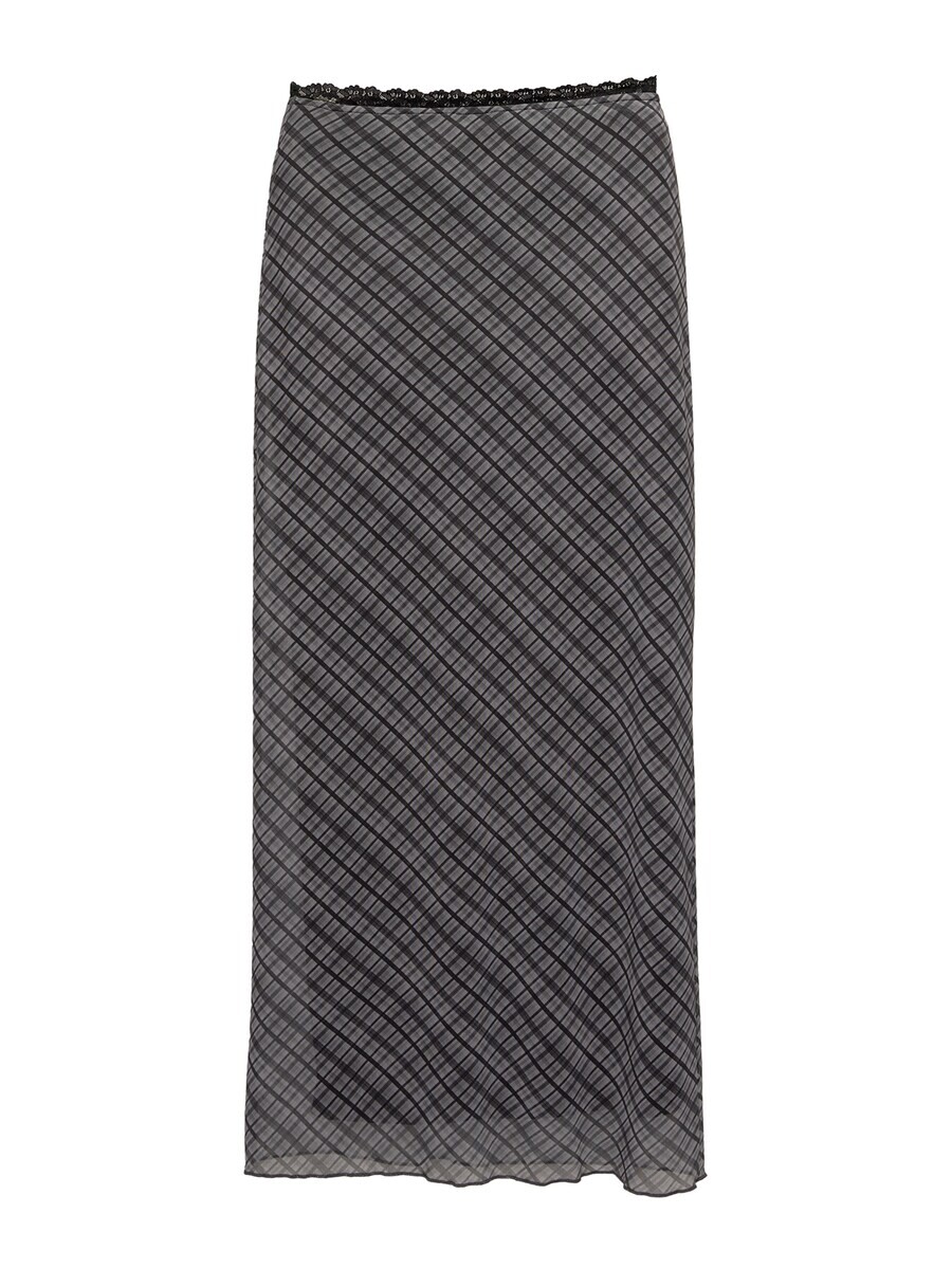 

Юбка макси Pull&Bear Skirt, цвет grey/light grey/dark grey
