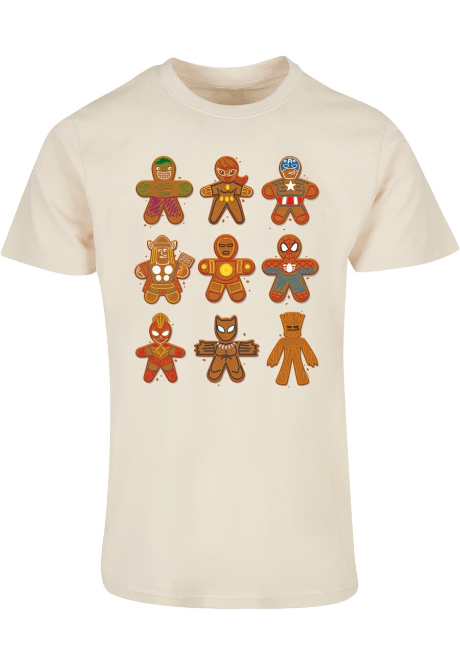 

Рубашка ABSOLUTE CULT Marvel Universe - Christmas Gingerbread Avengers, кремовый
