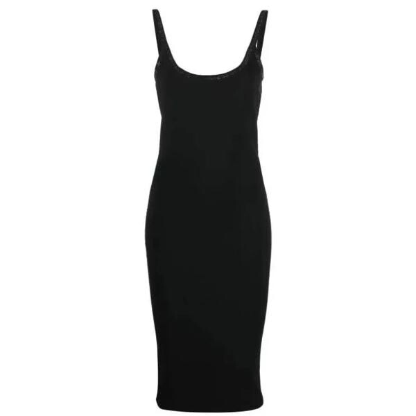 

Платье crystal-embellished jersey dress Alexander Wang, черный