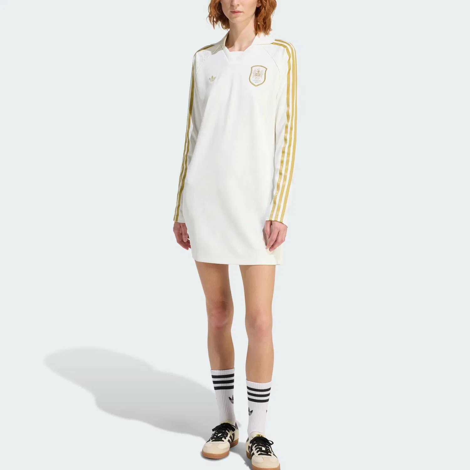 Платье с длинным рукавом Liberty London Adidas Originals Ecru — фото 3