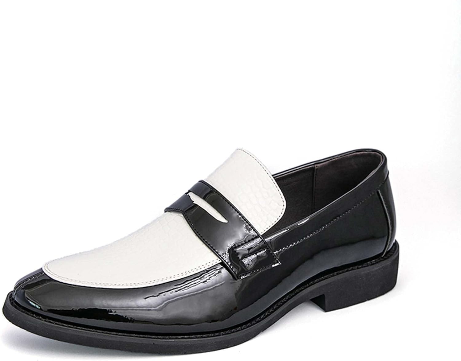 

Мужские лоферы Penny модные остроносые деловые повседневные туфли без шнуровки, противоскользящие, дышащие, для ходьбы, вождения, офиса, свадьбы, банкета, униформы, костюма, кожаные туфли Generic, белый