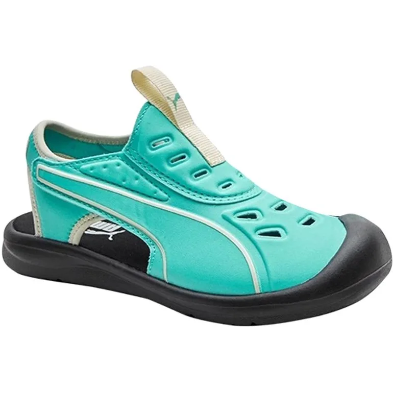 PUMA Детские сандалии Aquacat Fabric Low top Aqua Blue/Butter Vanilla для детей 3-7 лет — фото 3