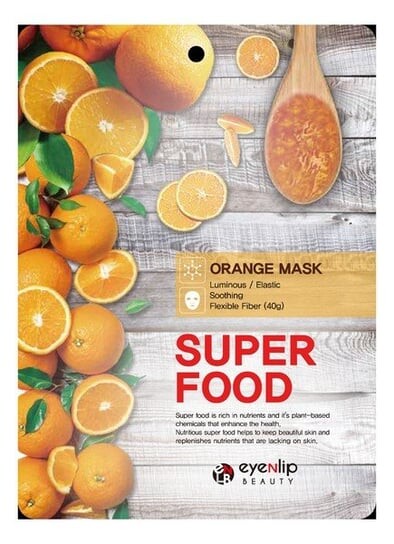 

Осветляющая и эластичная тканевая маска 23г Eyenlip Super Food