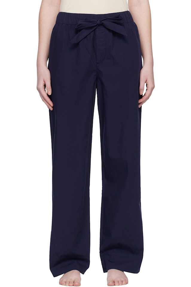 

Tekla Пижамные штаны из темно-синего поплина