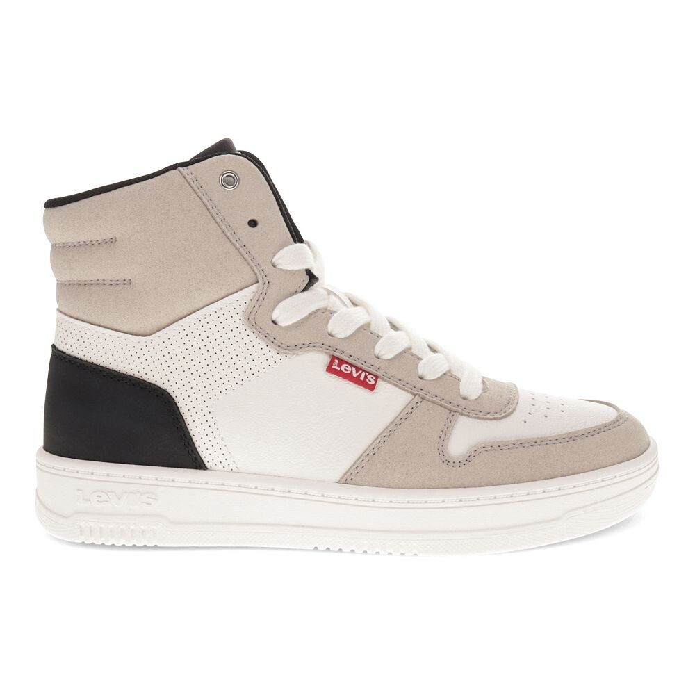 Женские высокие кроссовки Levi's Drive Hi 2, цвет White Sand Black — фото 2