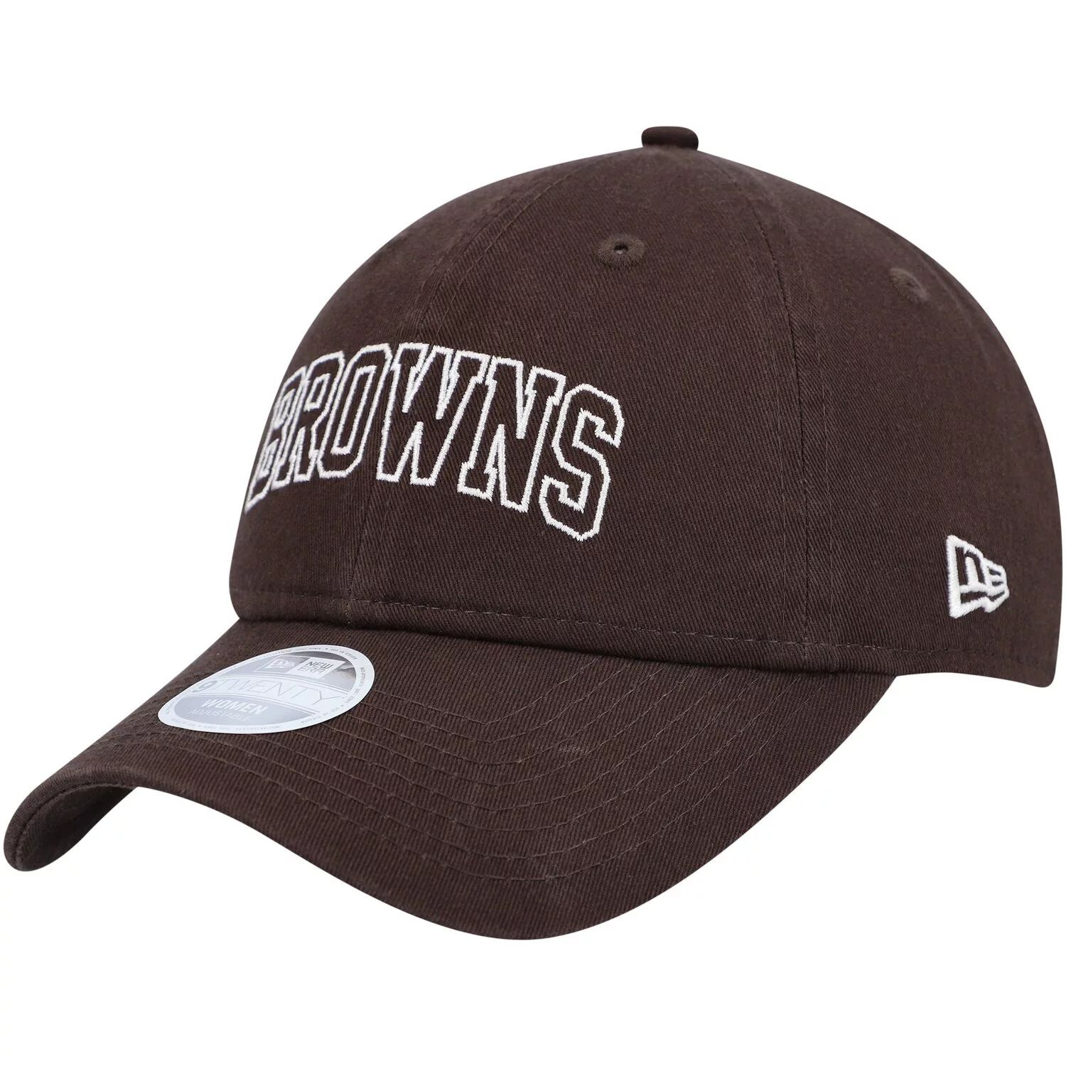 

Женская регулируемая шляпа New Era Brown Cleveland Browns Collegiate 9TWENTY New Era