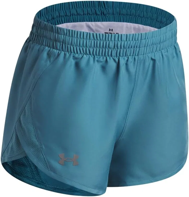 Шорты Under Armour Girls' Fly By Shorts, (466) Boundless Blue/Boundless Blue/Reflective — фото 2