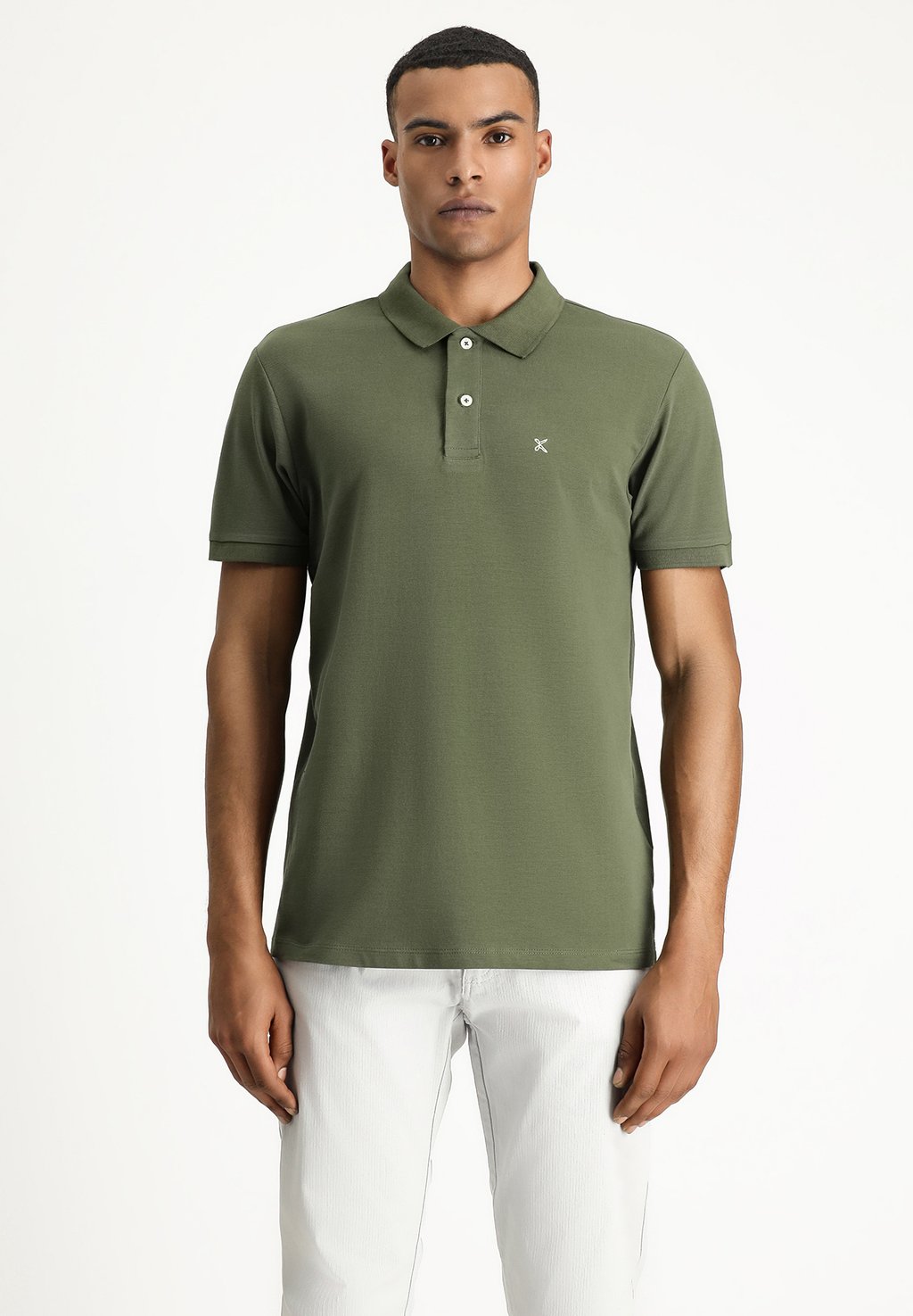 

Рубашка поло 2-BUTTON REGULAR CUT STIFF COLLAR Kigili, хаки