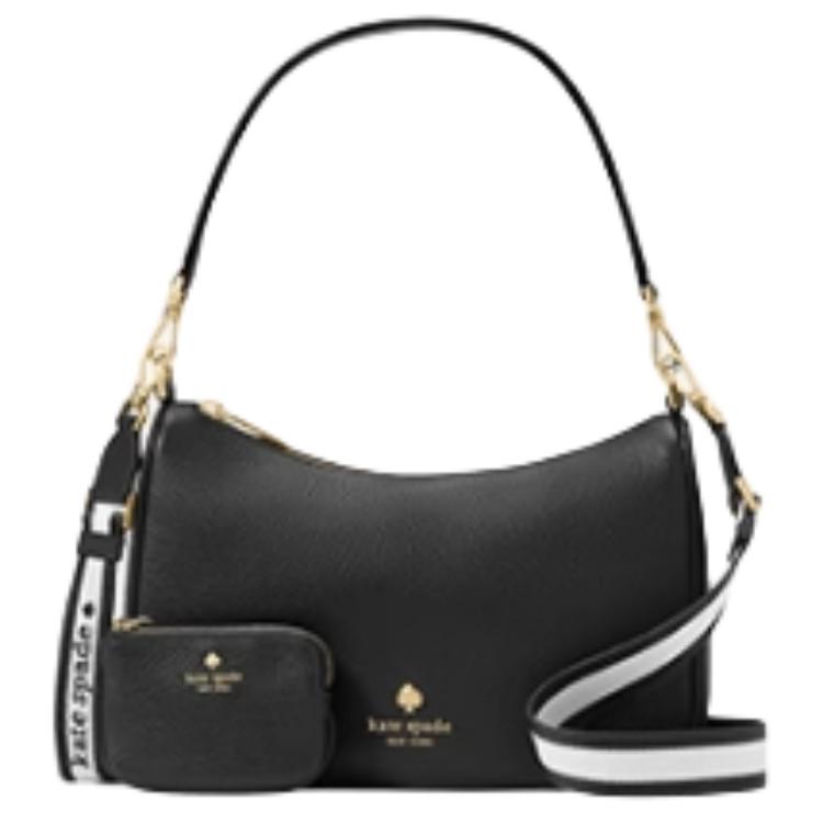 

Kate Spade Женская черная кожаная сумка через плечо малого размера