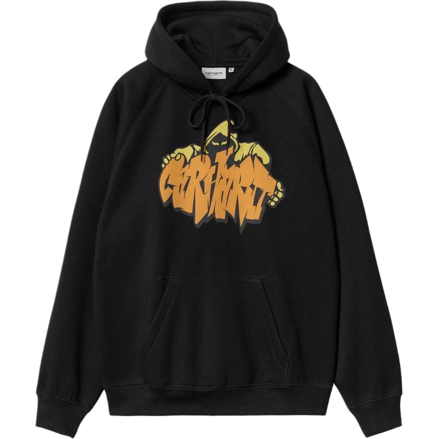 

Carhartt WIP Футболка худи мужская черная FW24, Черный, Carhartt WIP Футболка худи мужская черная FW24