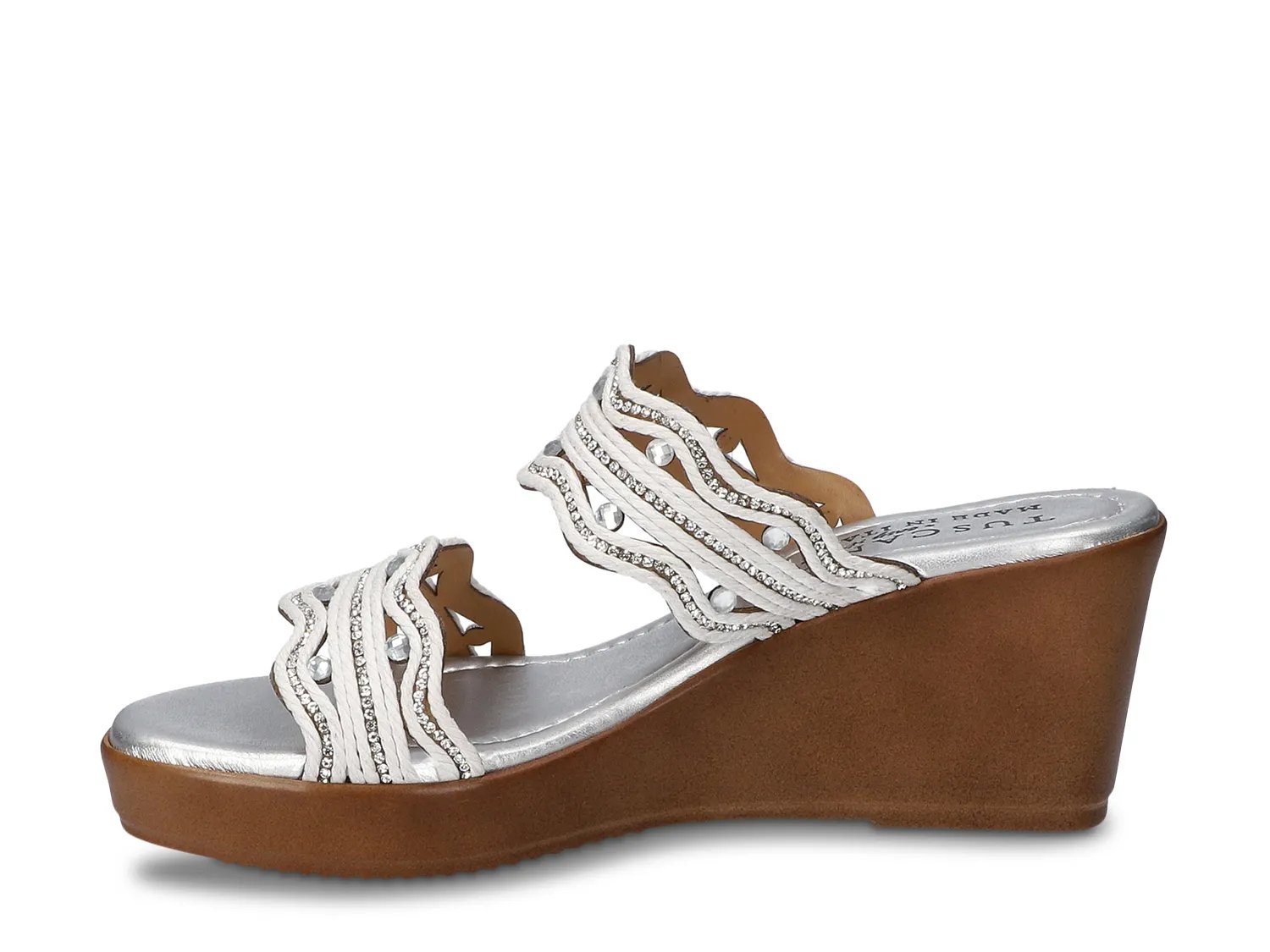 Сандалии Tuscany by Easy Street Selva Wedge Sandal, белый — фото 3