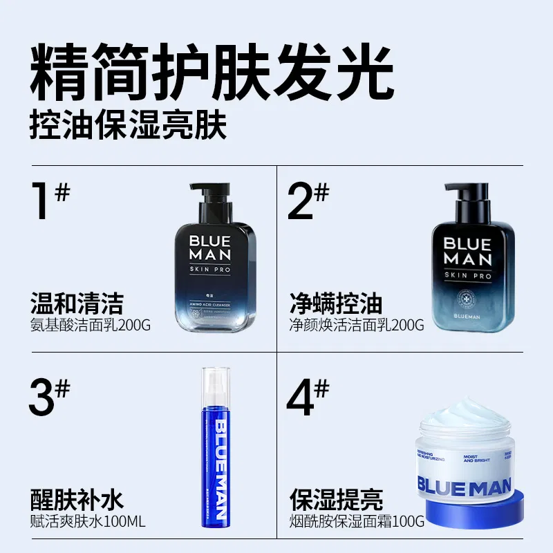Набор для ухода за кожей BLUE MAN Wishing Gift Box с увлажнением и контролем жирности — фото 3