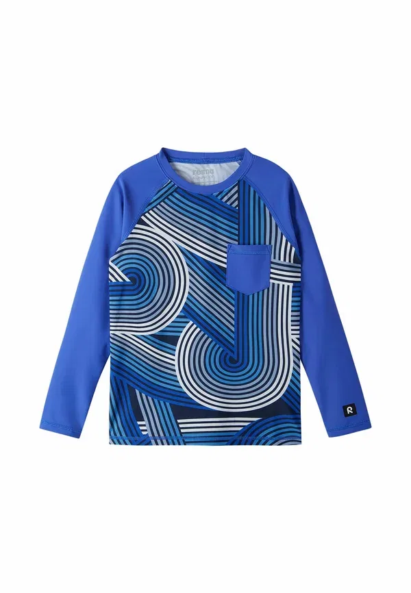 Футболка для пляжа UV 50+ kroolaus rash vest Reima, блестящий синий