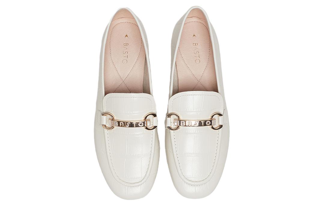 Ботинки Loafers BASTO Женские Экрю/Черный/Абрикос — фото 4