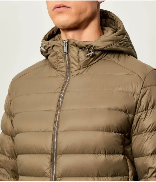 Пуховая куртка H-Dimeo regular fit Boss, бежевый — фото 4