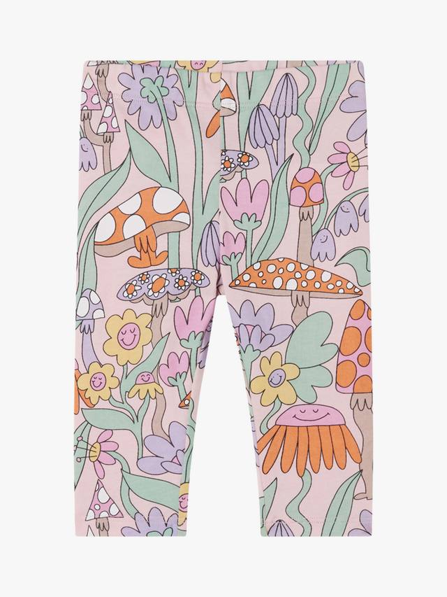 

Детские хлопчатобумажные леггинсы fairyland Stella McCartney Kids, розовый