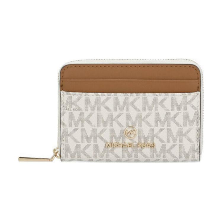 

MICHAEL KORS Стильный ПВХ кошелёк для женщин белый и коричневый