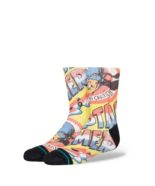 【STANCE】Детские носки без кариеса "Капитан Америка"