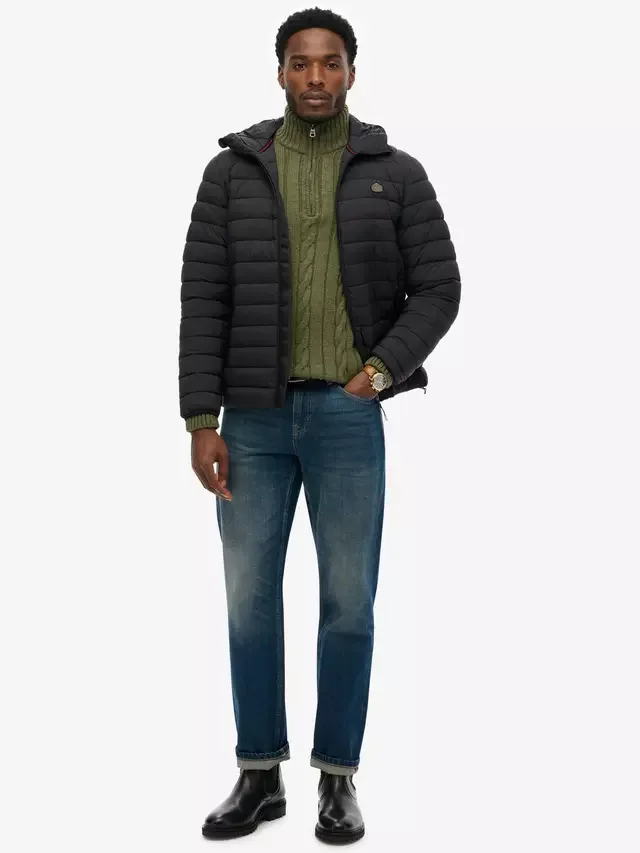 Пуховая куртка Fuji Lite Superdry, Black — фото 3