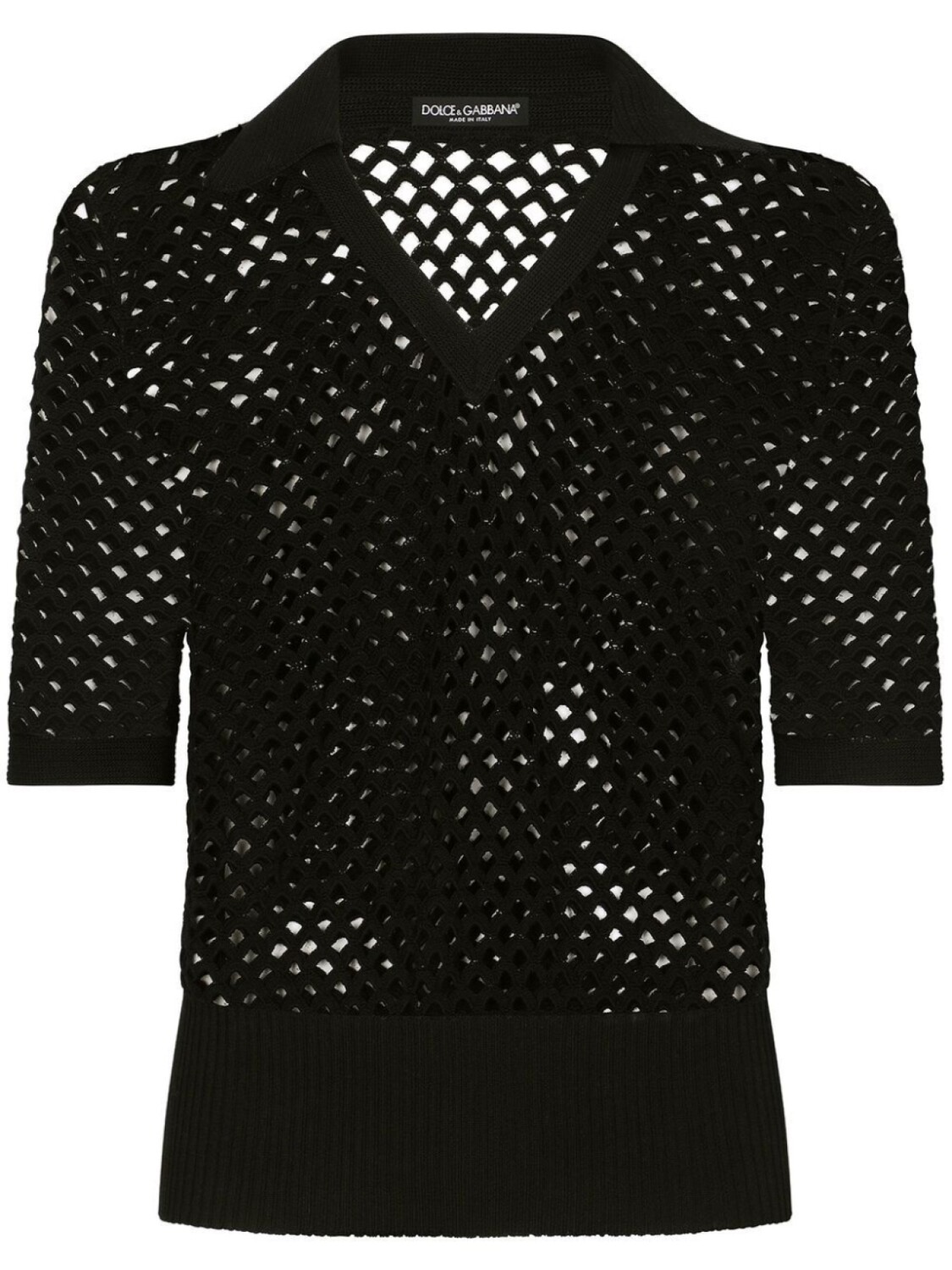 

Dolce & Gabbana рубашка поло рыхлой вязки, черный