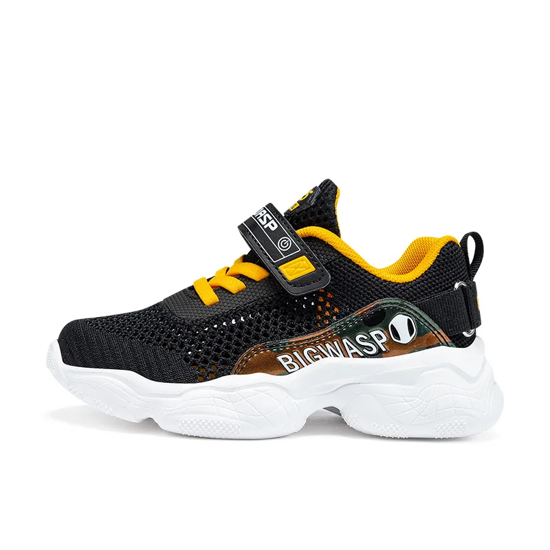 Кроссовки для бега Light Rebound Experience 2.0 Low top детские BIG WASP, черный оранжевый желтый