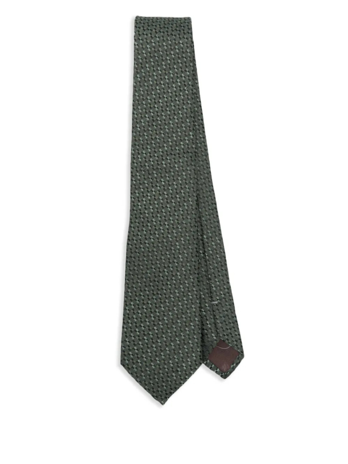

Canali жаккардовый галстук с узором, зеленый